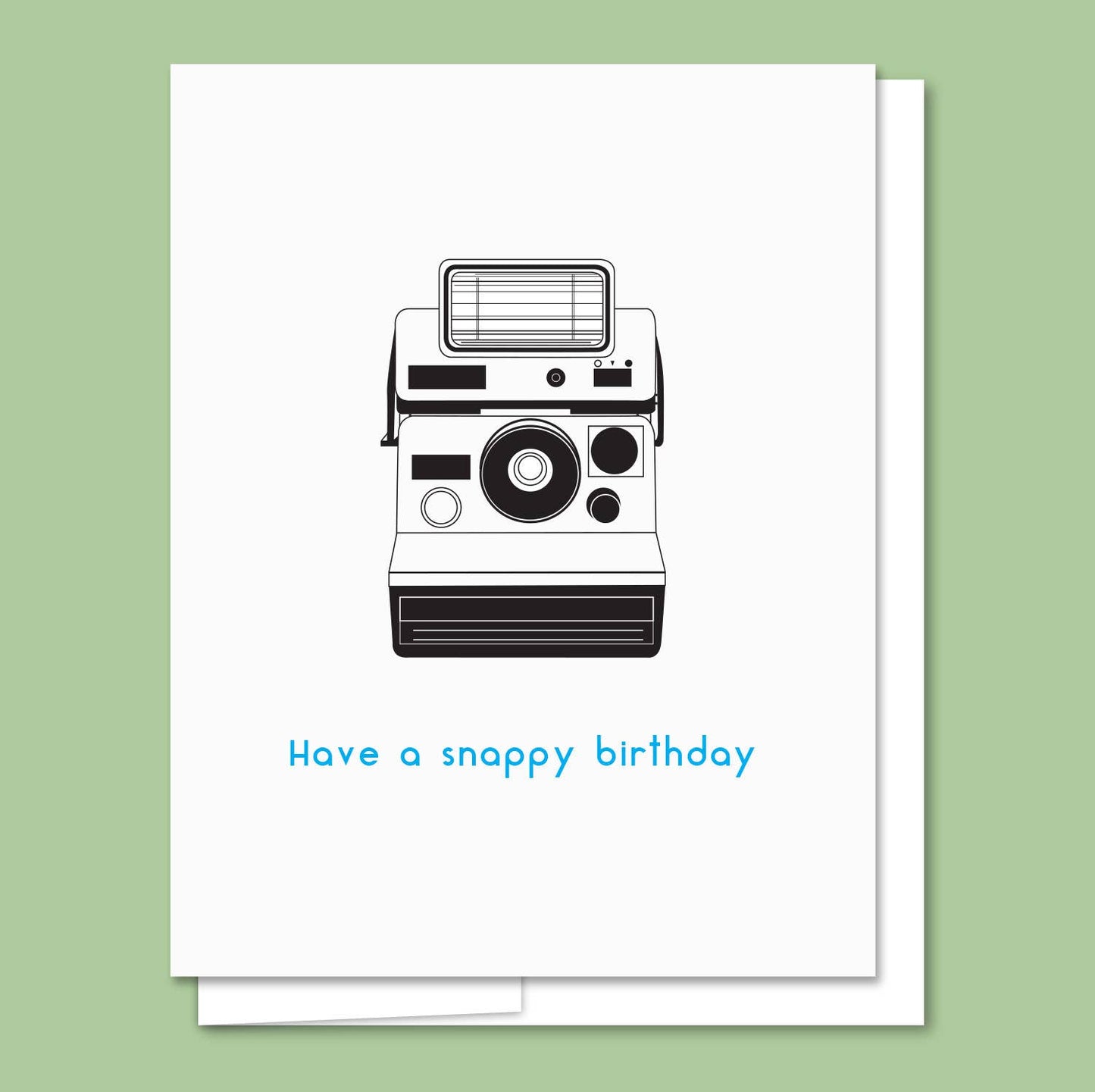 AQBF - Camera Birthday - Letterpress Birthday Card