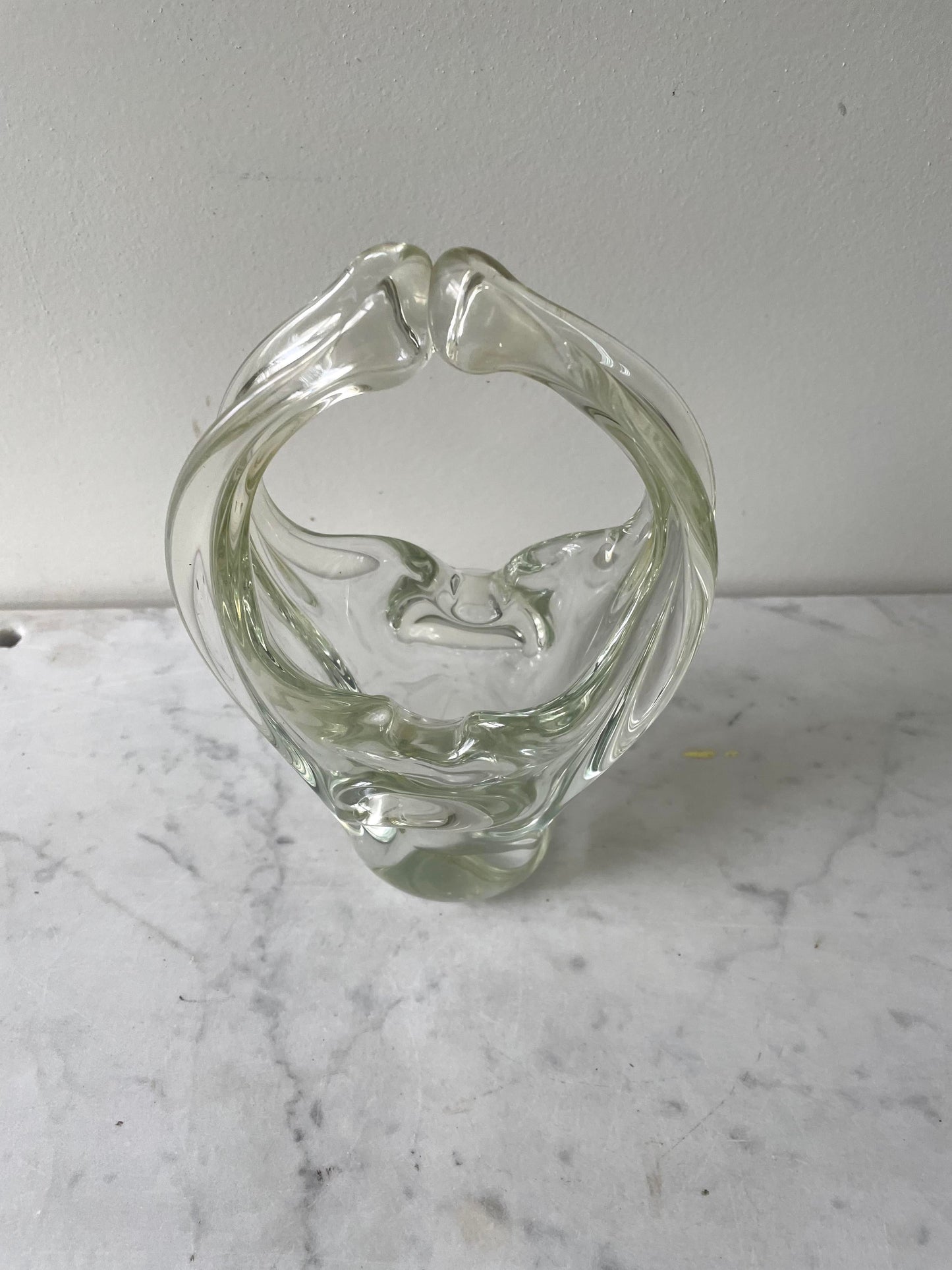 Cenicero de cristal de Murano vintage de mediados de siglo