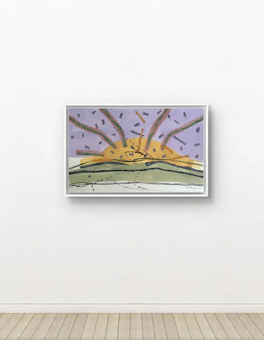 Barbara Beck 2002 Abstract Landscape Painting on Paper