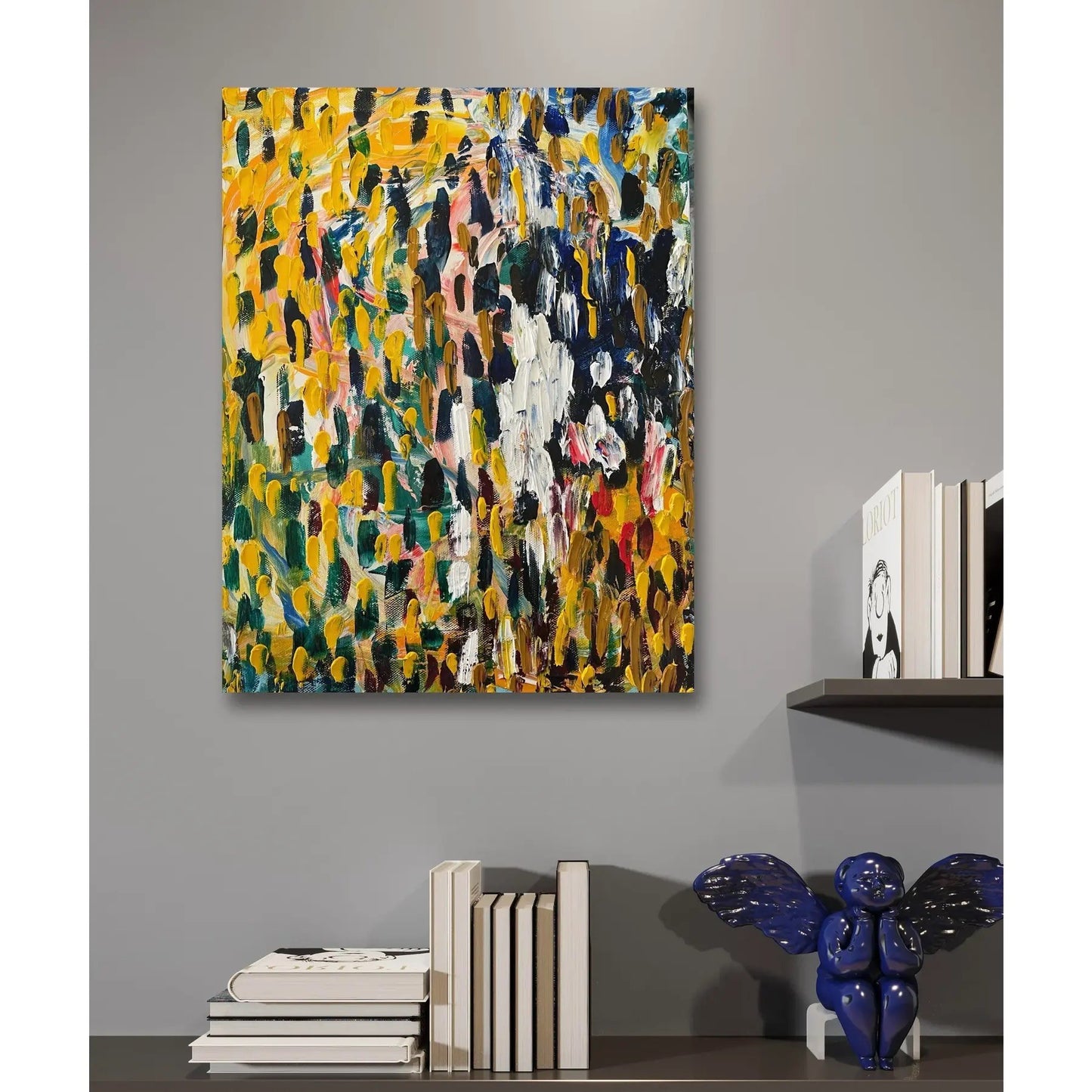 Matthew Izzo Abstract Oil Painting on Canvas, Titled Valley Stream