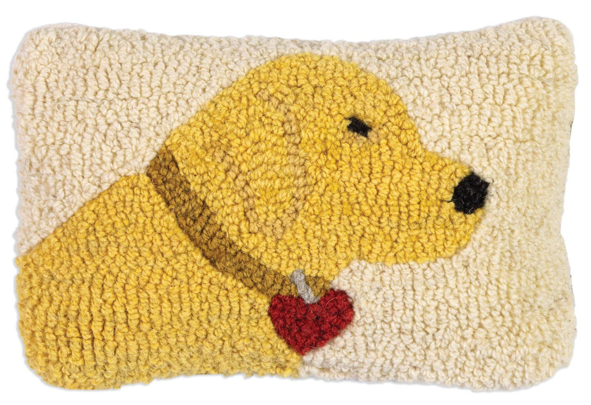 Chandler 4 Corners - Buttercup Lab 8x12 black lab pillow