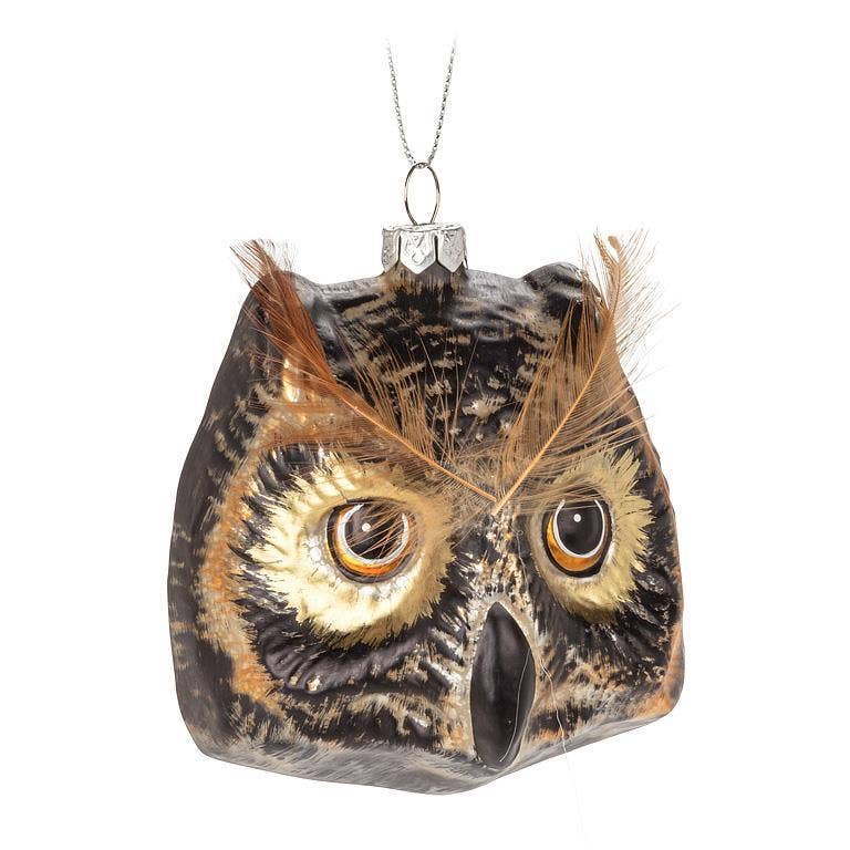 Abbott - Owl Face Ornament