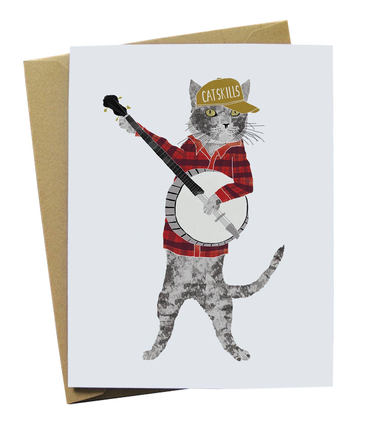 Lobo de Papel - Tarjeta artística de Catskills