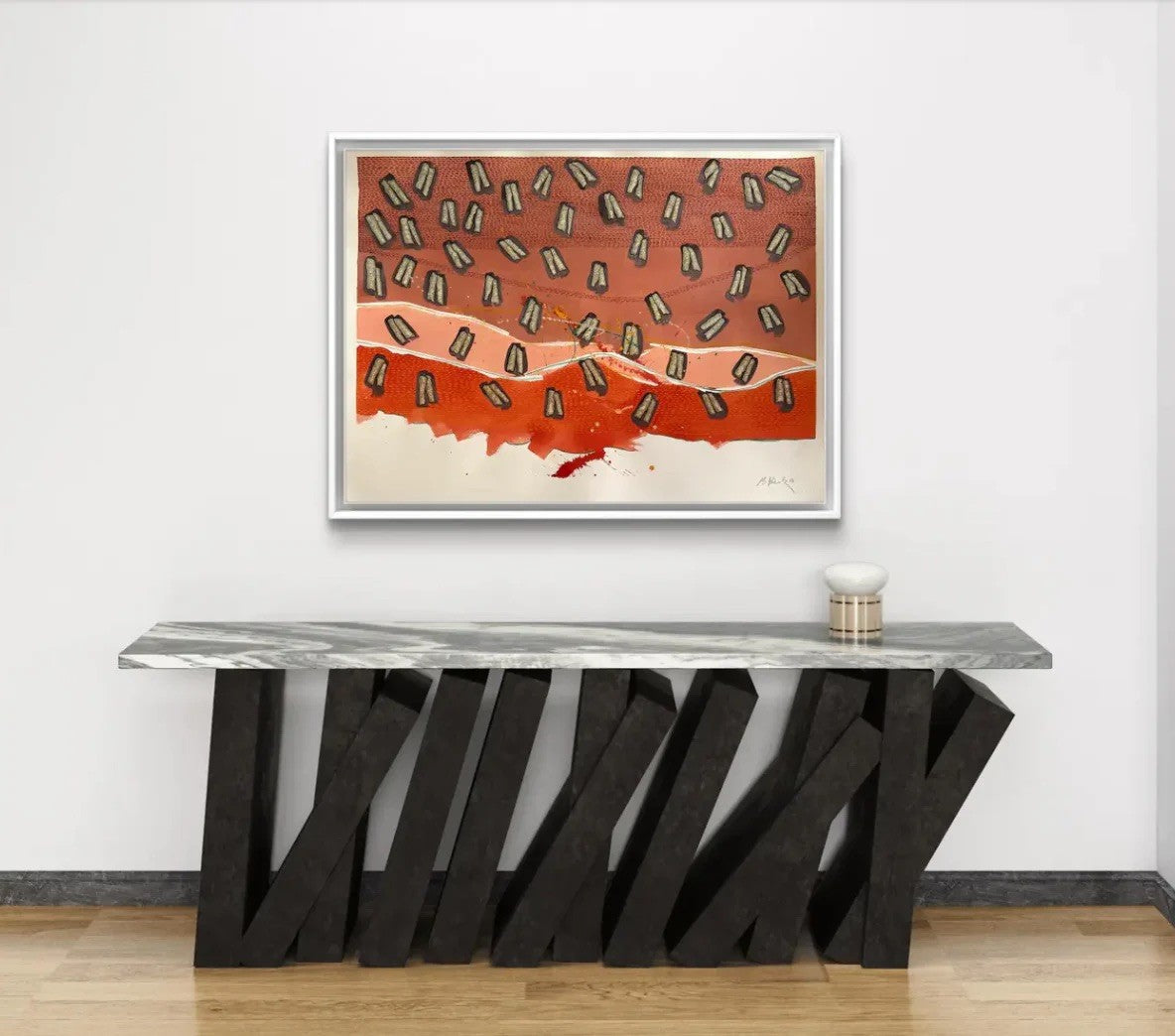 Barbara Beck 2006 Abstract Acrylic Painting on Paper