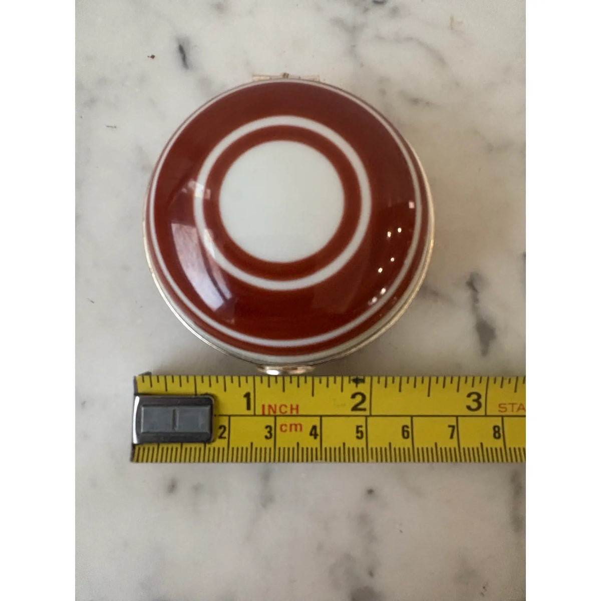 Limoges France Hand-painted Porcelain Pill Box