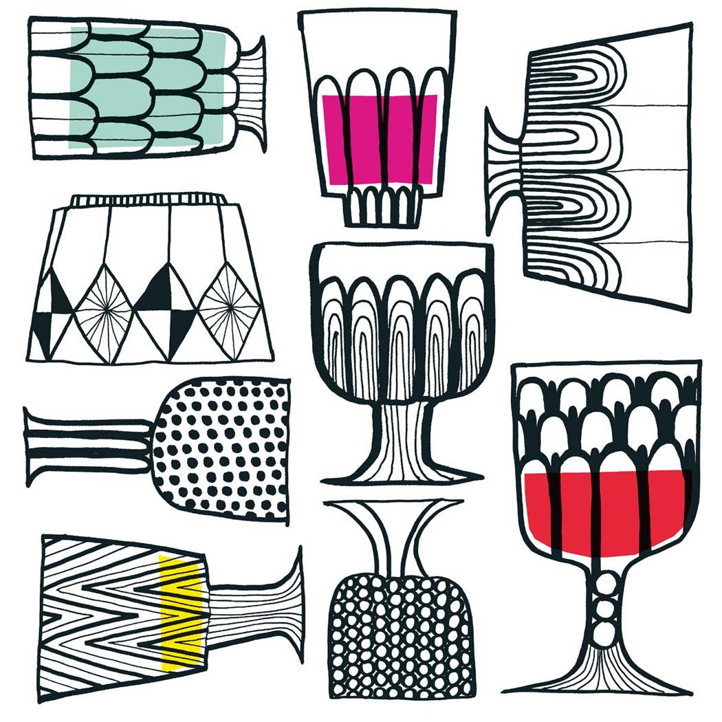 Boston International - Paper Cocktail Napkins Pack of 20 Marimekko Kippis