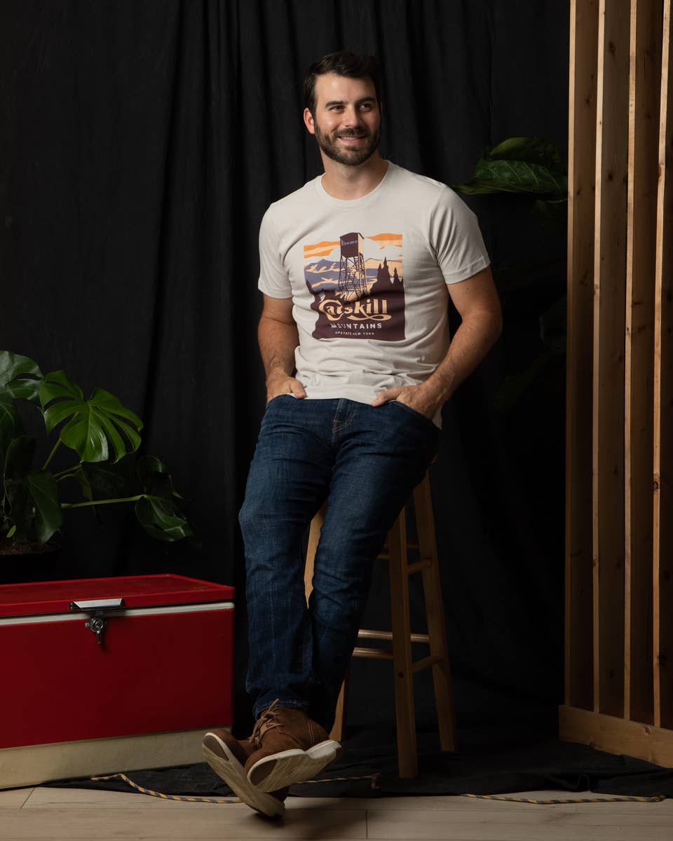 Catskill Mountains Tee: Dune