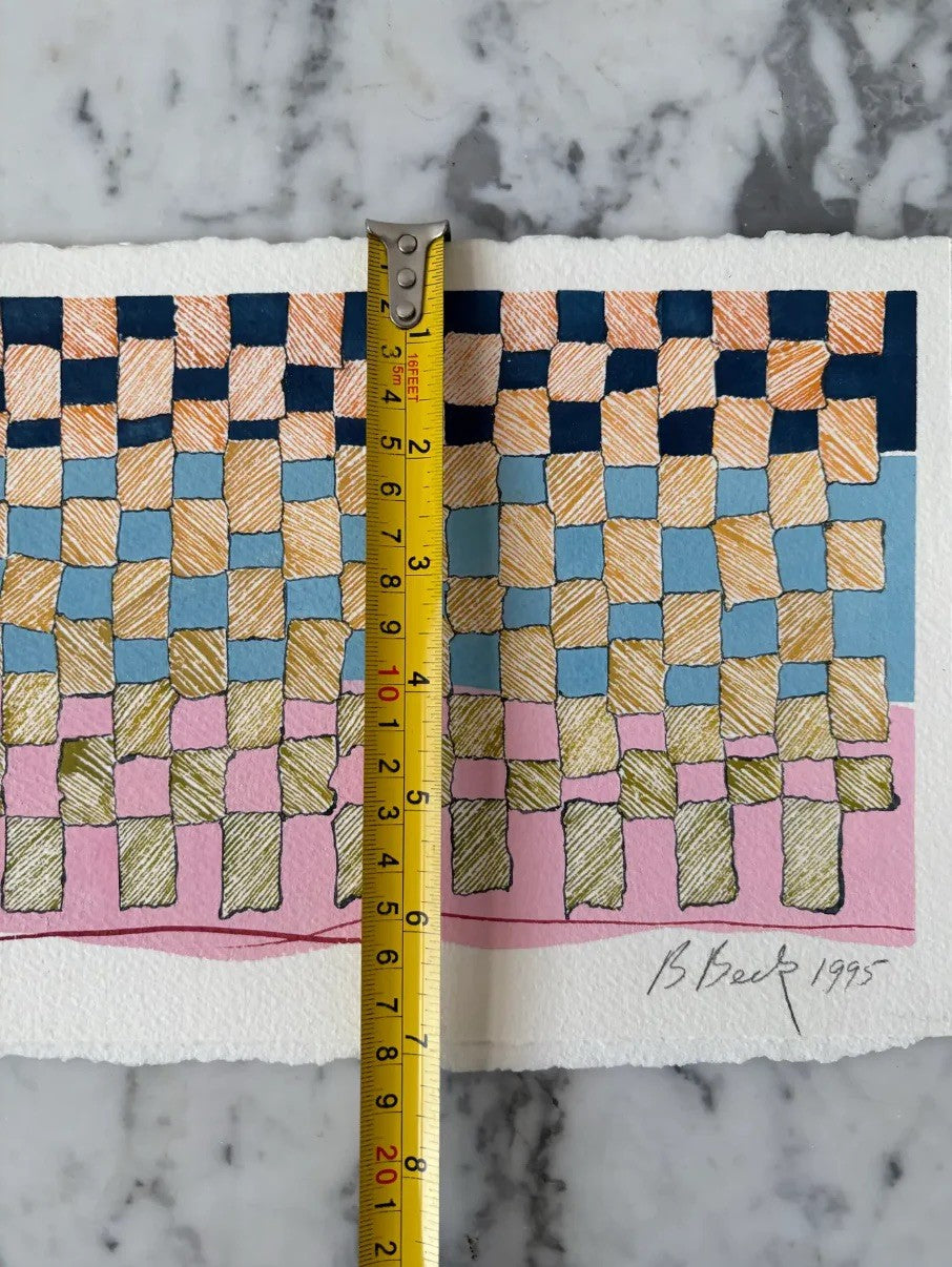 Barbara Beck 1995 Monocopia abstracta sobre papel