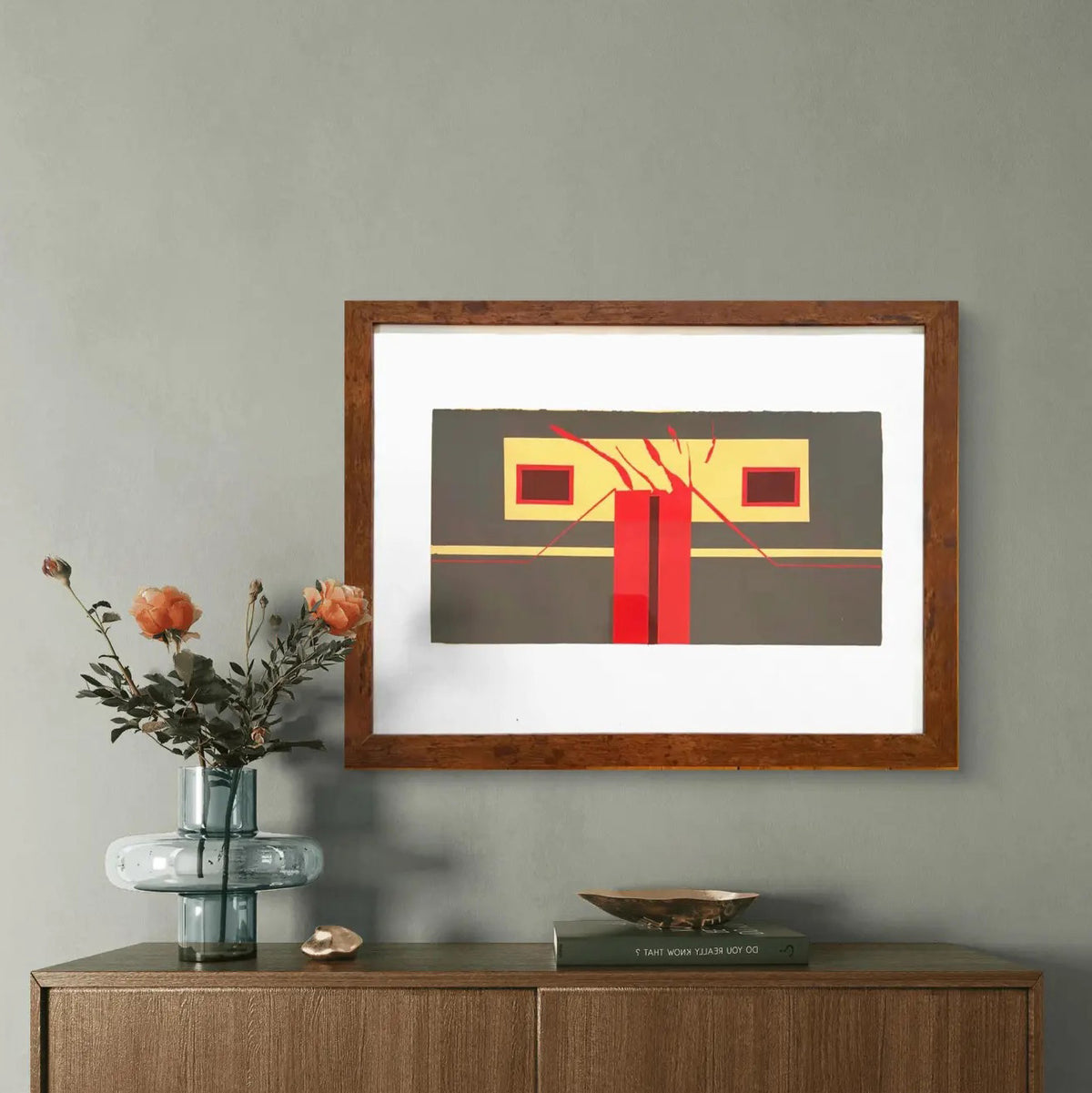 Barbara Beck 1971 Screenprint, 26 x 20 Inches, Framed, Unsigned