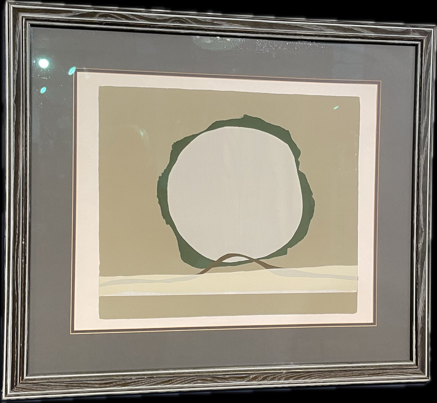 Barbara Beck 1971 Silkscreen Print on Paper, Framed