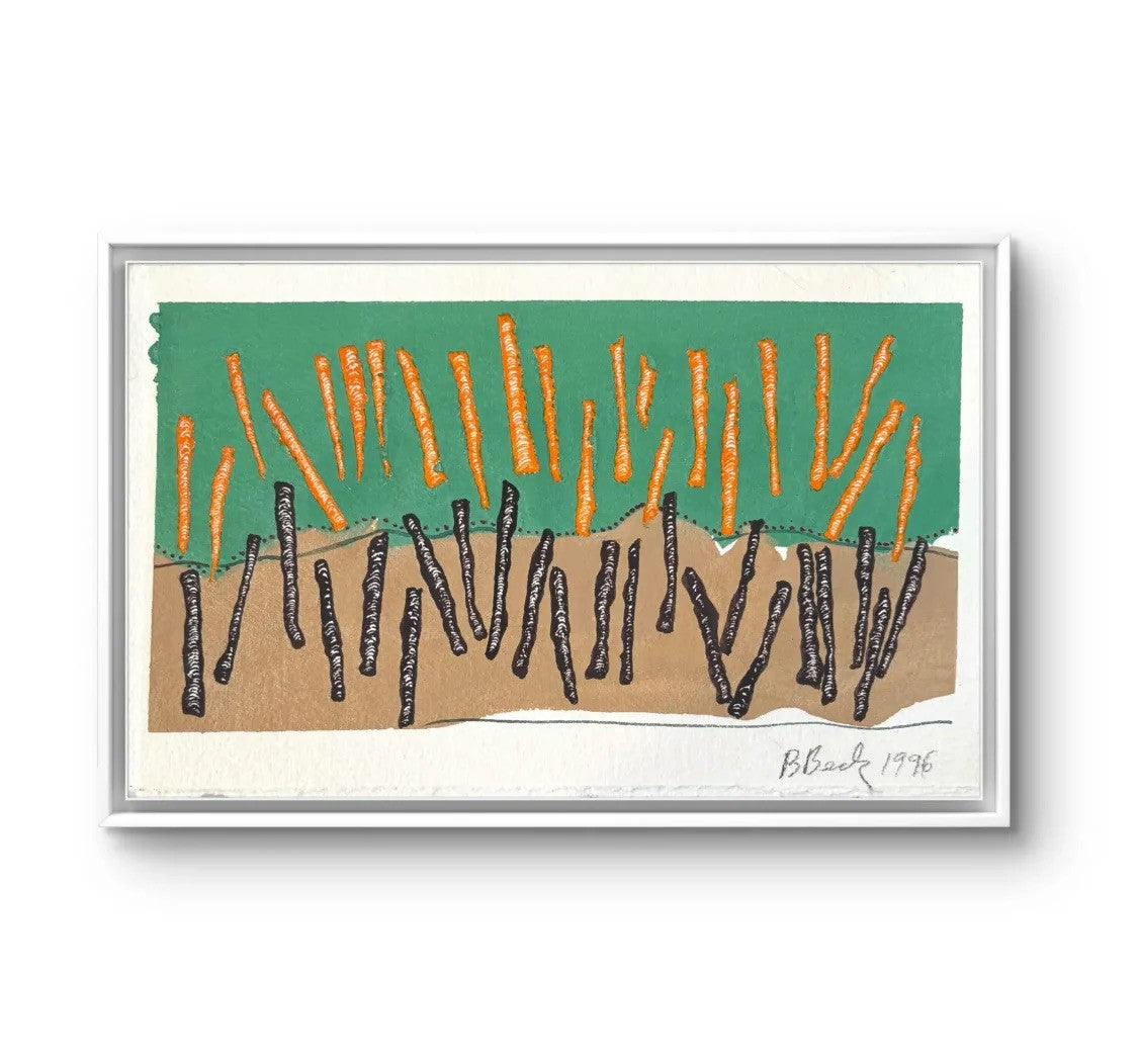 Barbara Beck 1996 Abstract Monoprint on Paper