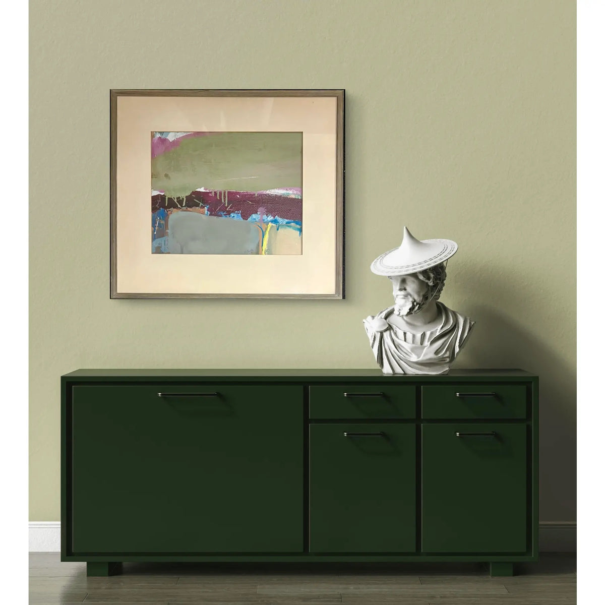 Barbara Beck 1962 Oil Painting on Board, Framed
