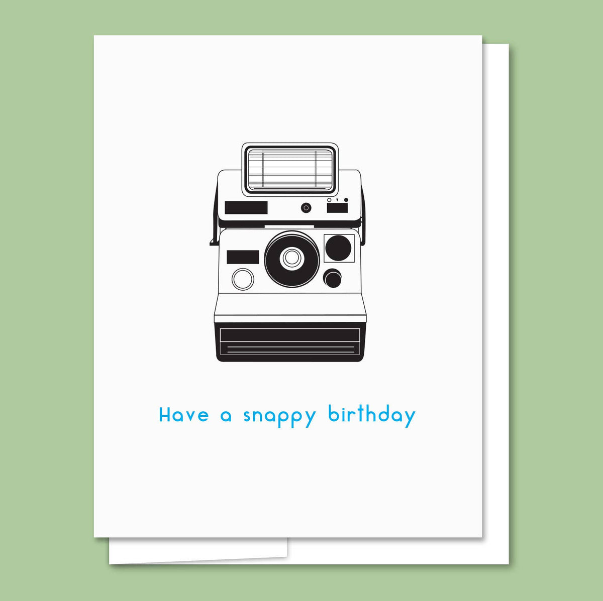 AQBF - Camera Birthday - Letterpress Birthday Card