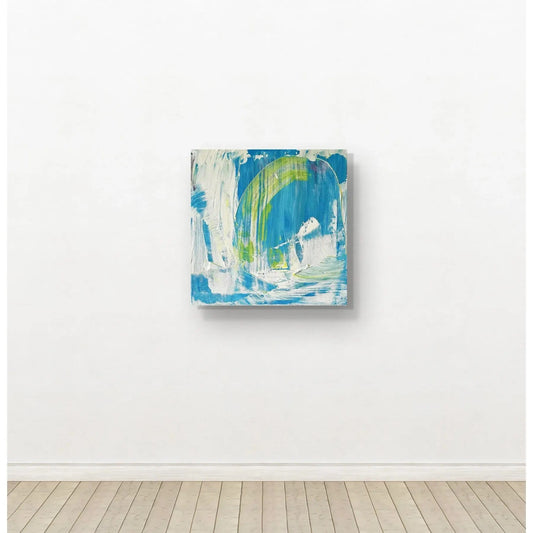Matthew Izzo Acrylic Abstract Painting on Canvas, Titled Beach Day