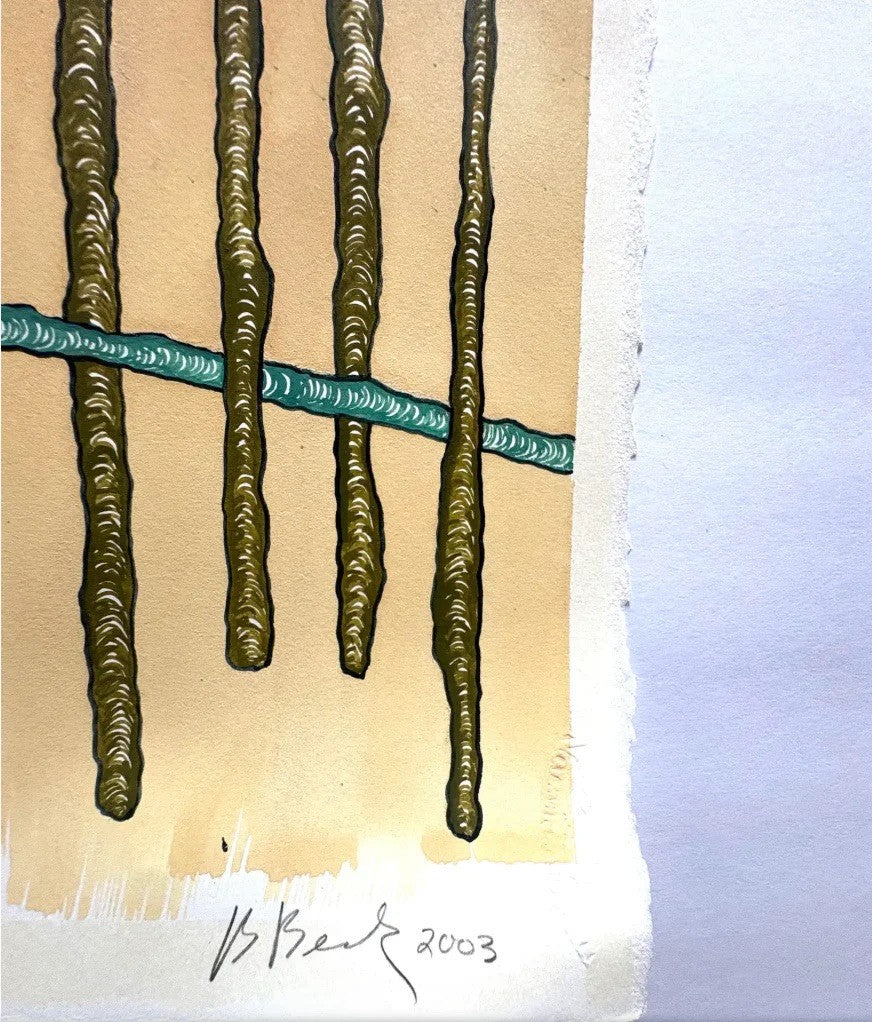 Barbara Beck 2003 Abstract Watercolor Painting on Paper