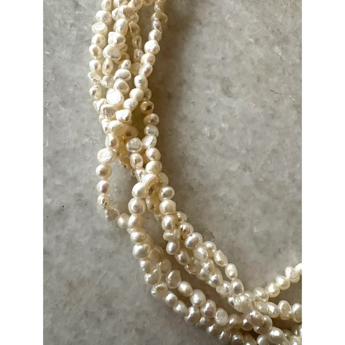Vintage Freshwater Pearl Multi Strand Necklace
