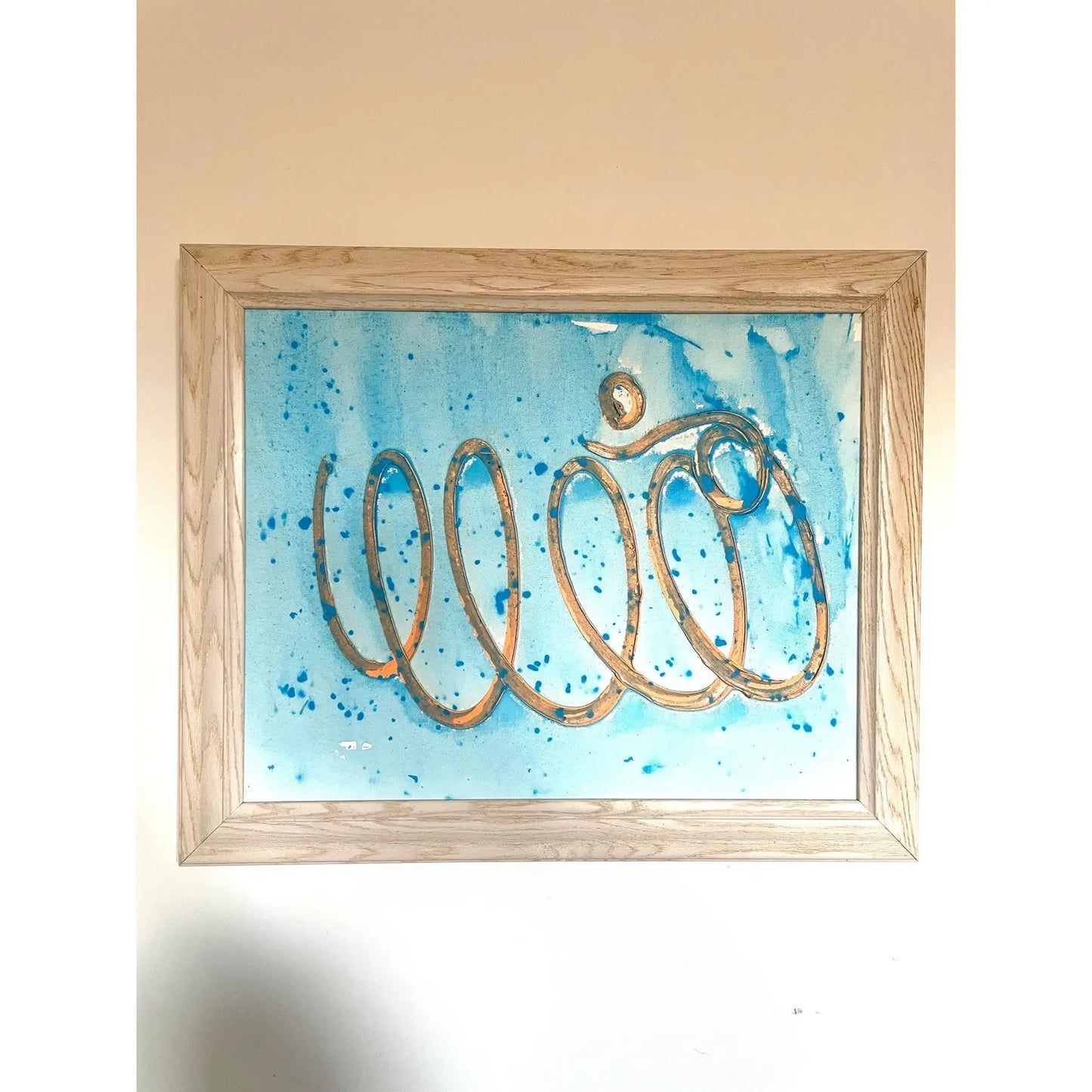 Matthew Izzo Framed Abstract Painting - Acrylic Paint on Canvas (2021)