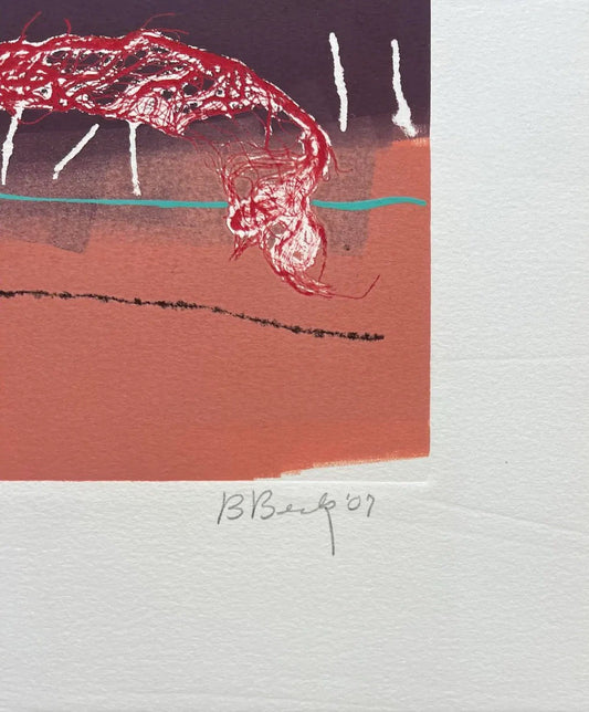 Barbara Beck 2007 Abstract Mono-Print “Bellying Along”