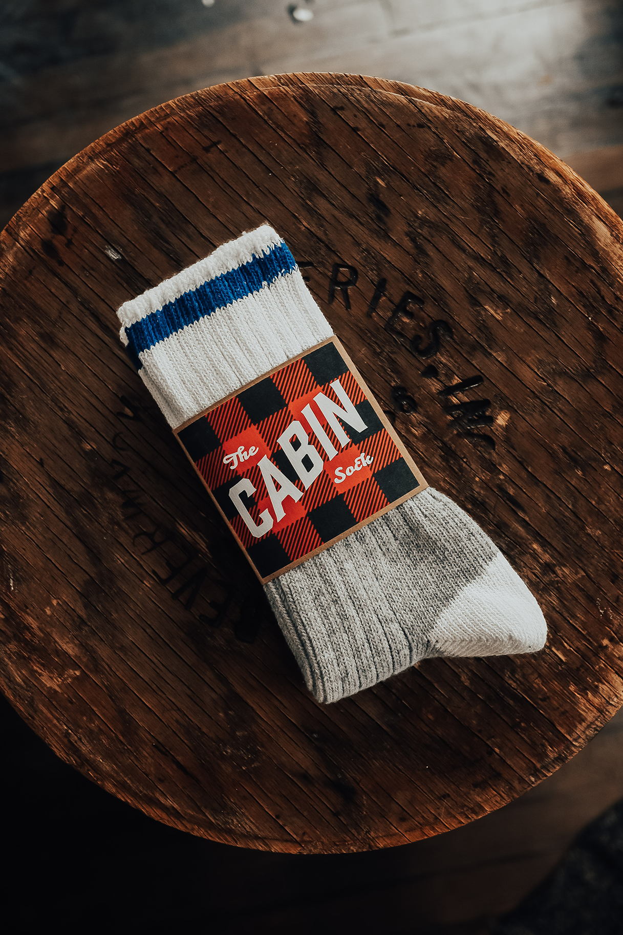 Upstate Stock - Cabin Sock Blue