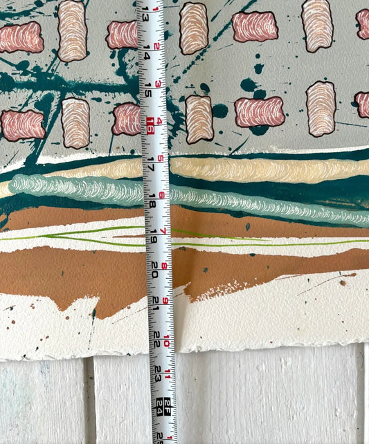 Barbara Beck 2009 Abstract Watercolor Painting on Paper