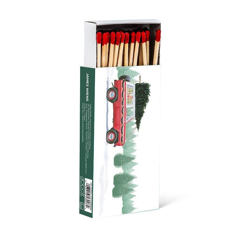 Fósforos, Coche y Camión con Árboles - 45 unidades, 10,16 cm de largo