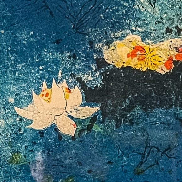 Original Touty Waterlily Lithograph