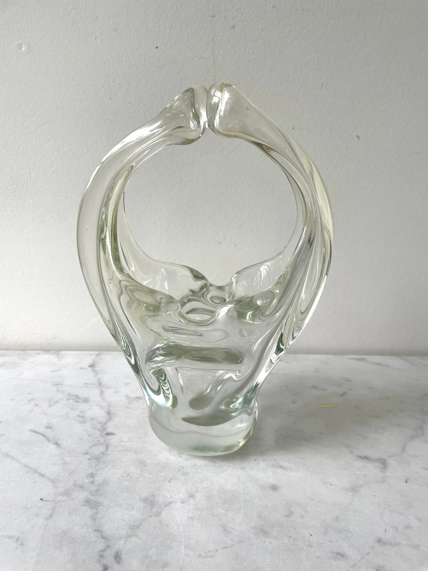 Cenicero de cristal de Murano vintage de mediados de siglo