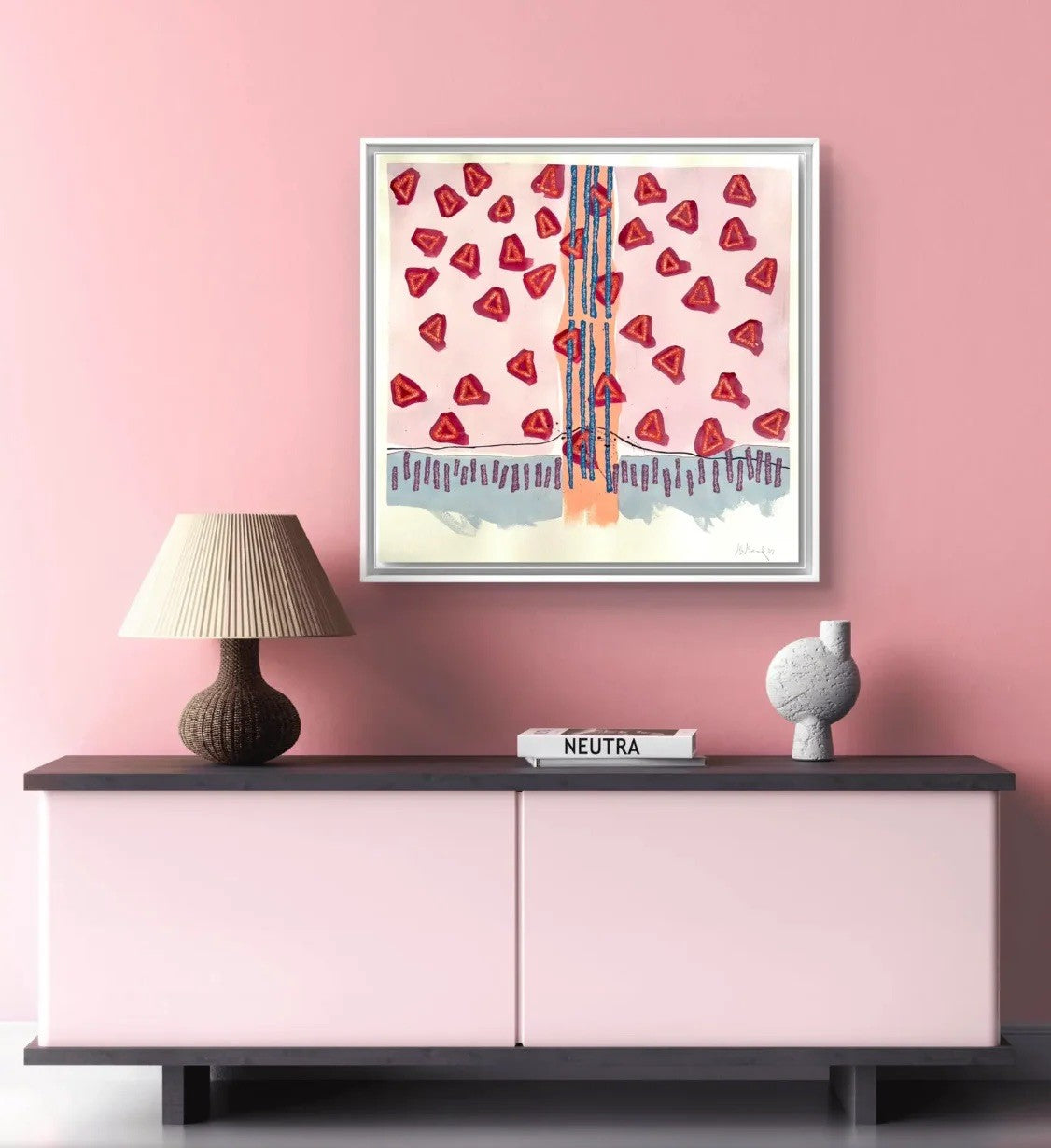 Barbara Beck 2007 Pintura de Acuarela Abstracta sobre Papel