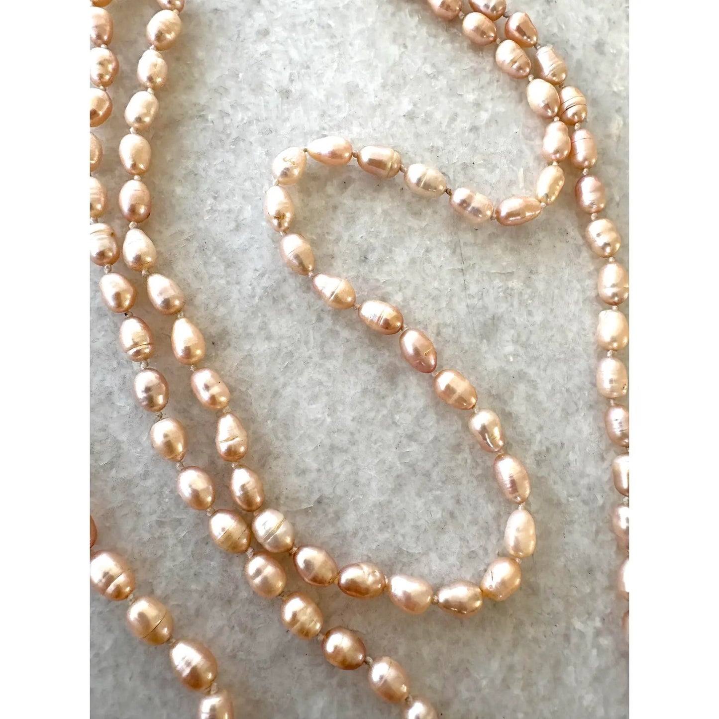 Long Strand Fresh Water Pearl Necklace