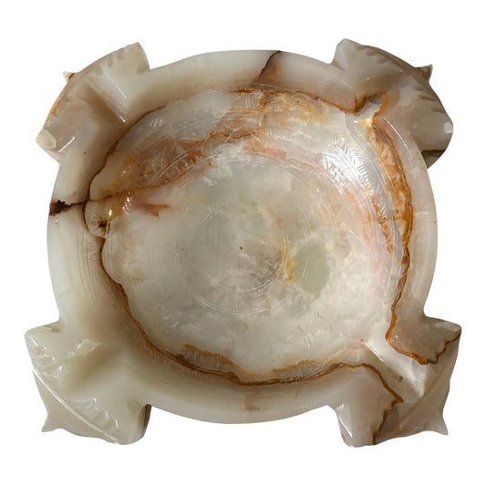 Cenicero de mármol, estilo moderno de mediados de siglo