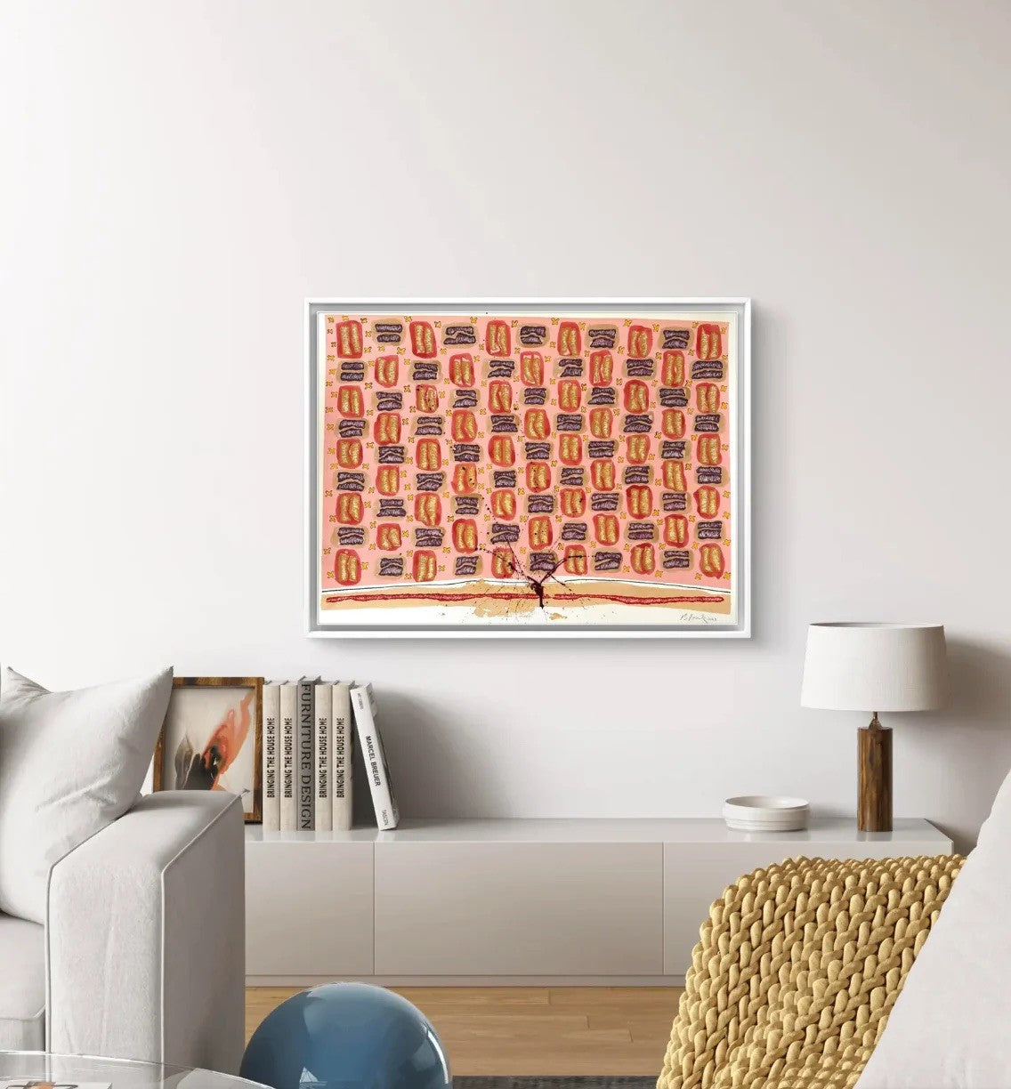 Barbara Beck 2003 Abstract Geometric Watercolor Painting on Paper