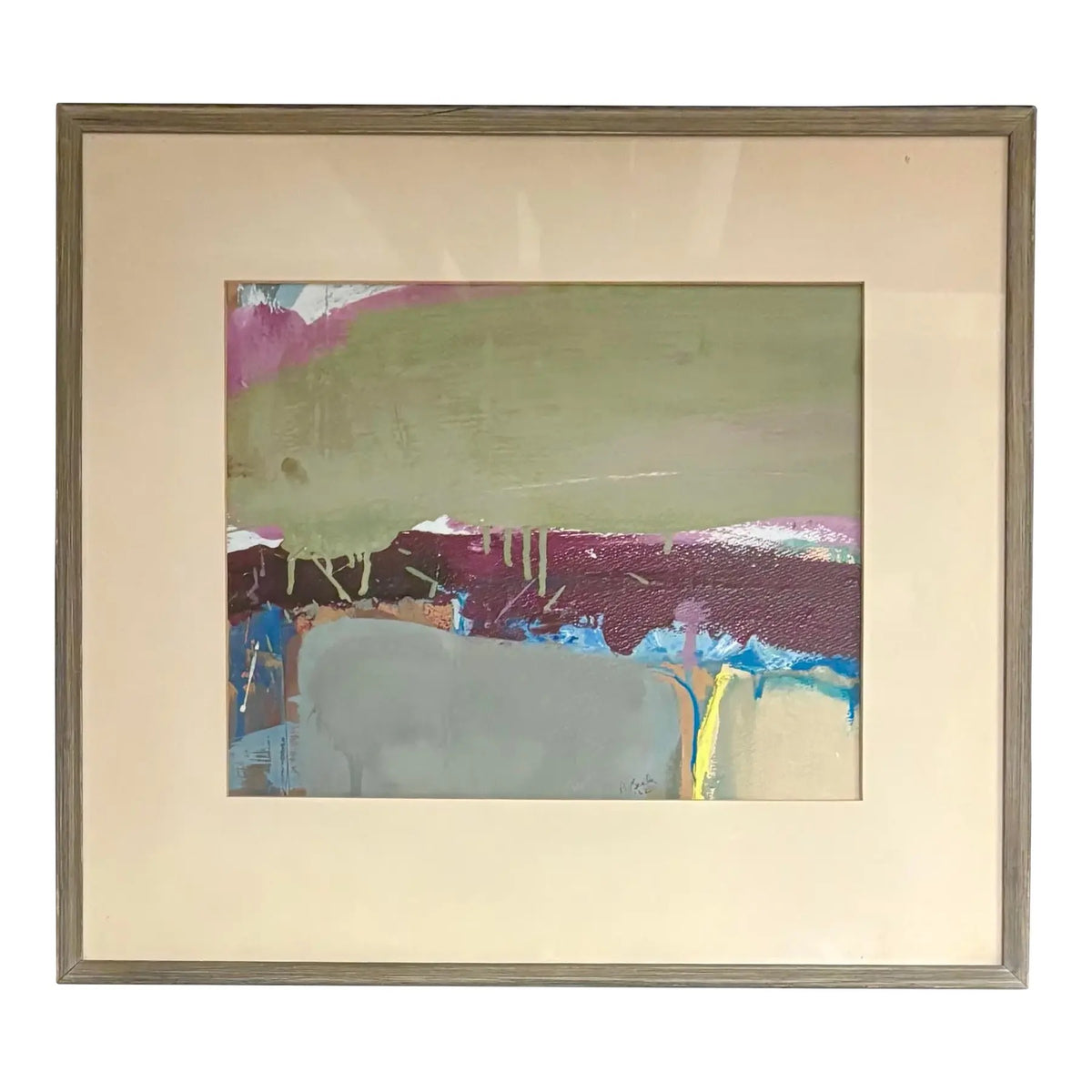 Barbara Beck 1962 Oil Painting on Board, Framed