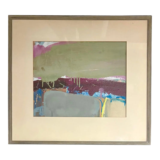 Barbara Beck 1962 Oil Painting on Board, Framed