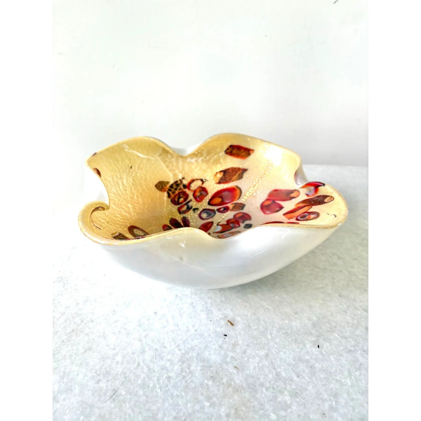 Fratelli Toso 1950s Murano Glass Bowl