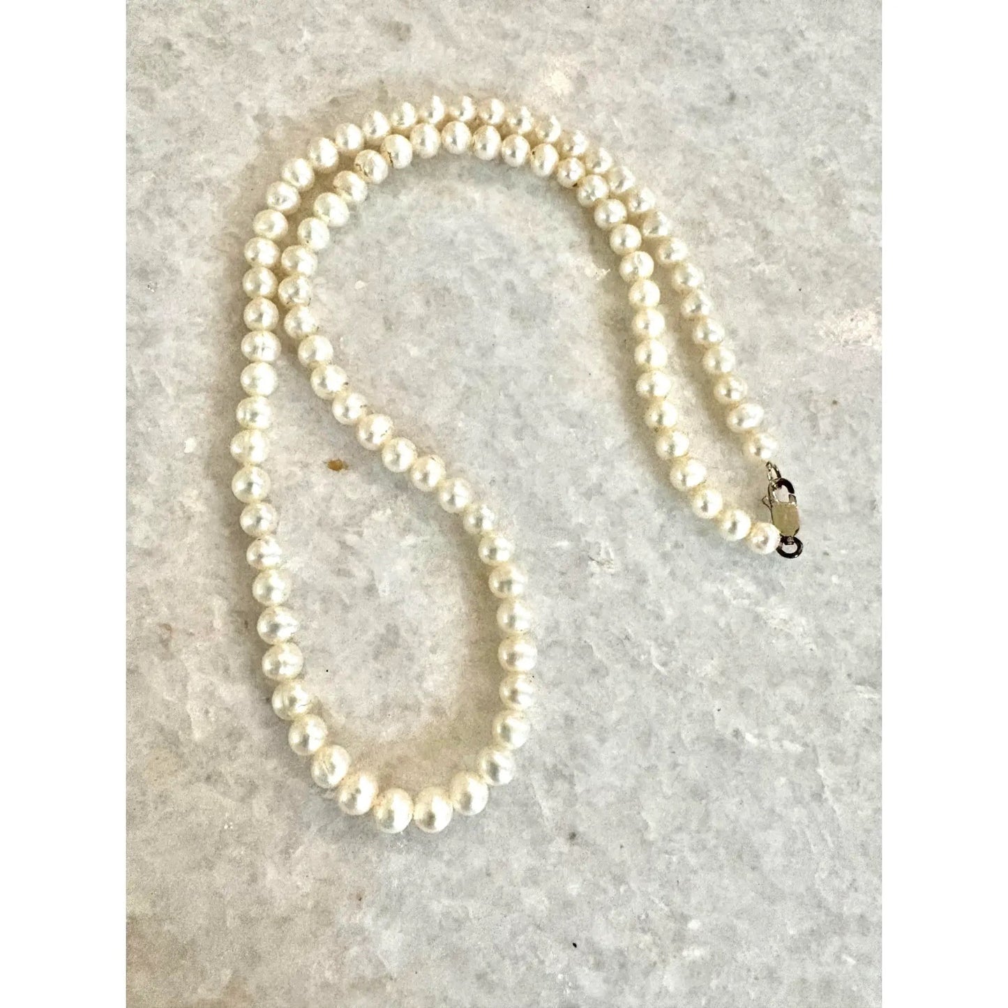 Collar de perlas cultivadas de estilo vintage