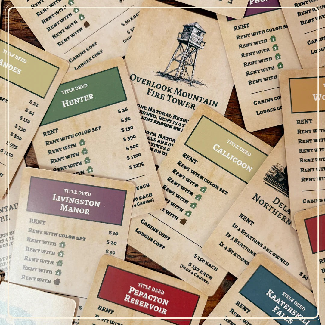 Juego de mesa Catskill-opoly