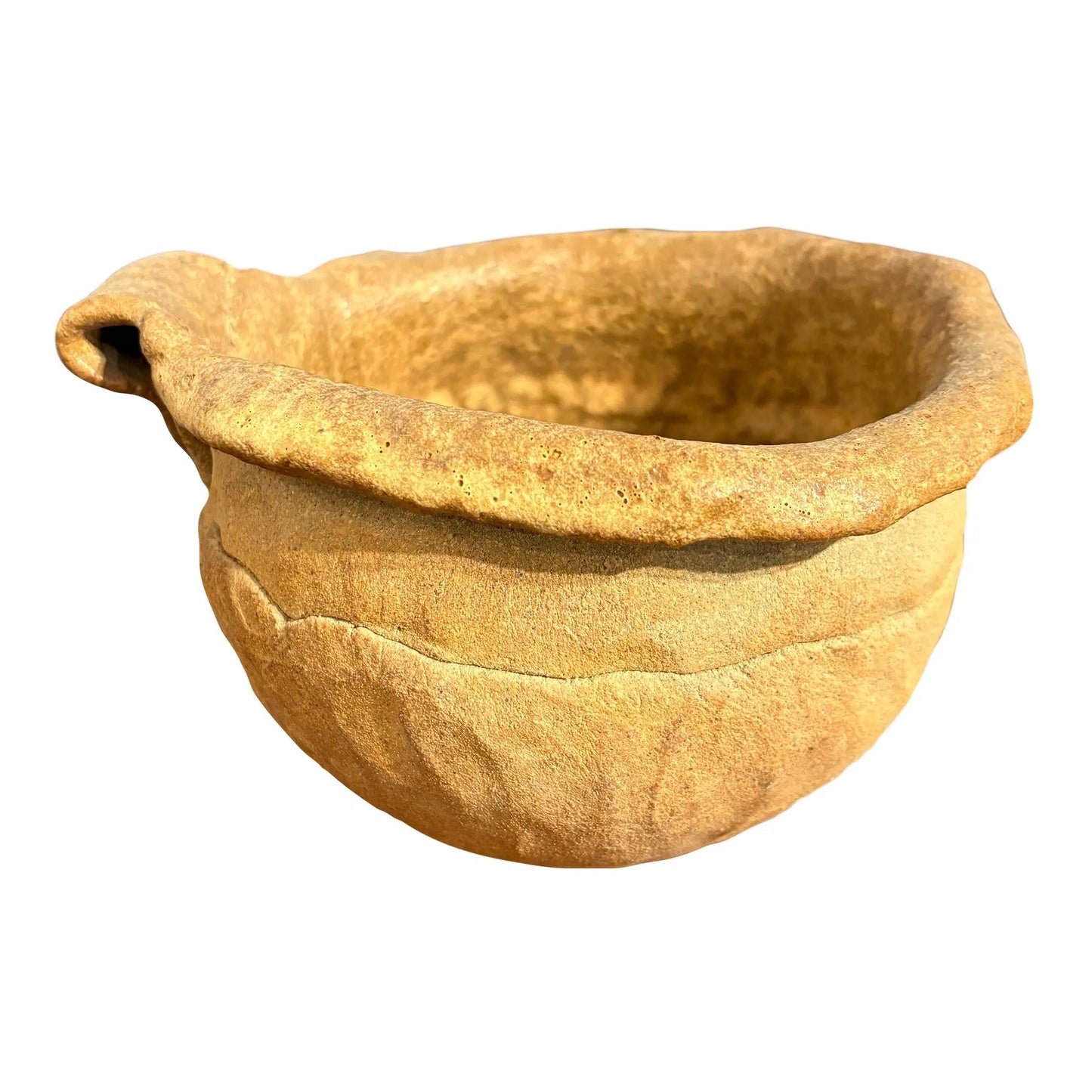 Barbara Beck 1970s Hand-Sculpted Clay Bowl