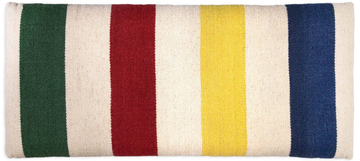 Hudson Bay Flat Woven Wool Top Hickory Bench
