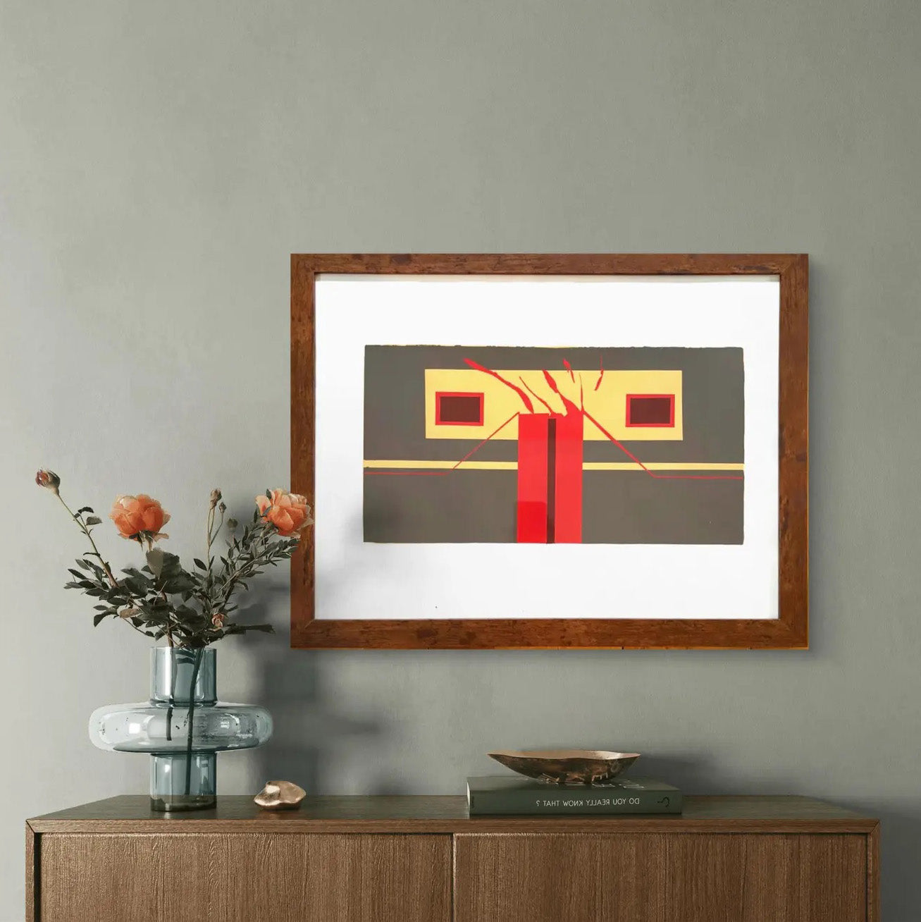 Barbara Beck 1971 Screenprint, 26 x 20 Inches, Framed, Unsigned