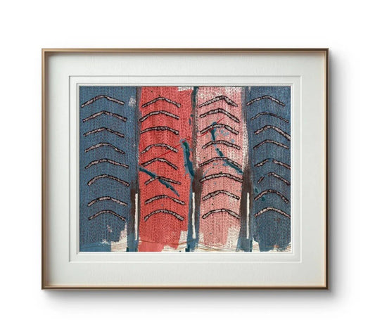 Barbara Beck 1990 Abstract Watercolor Painting on Paper