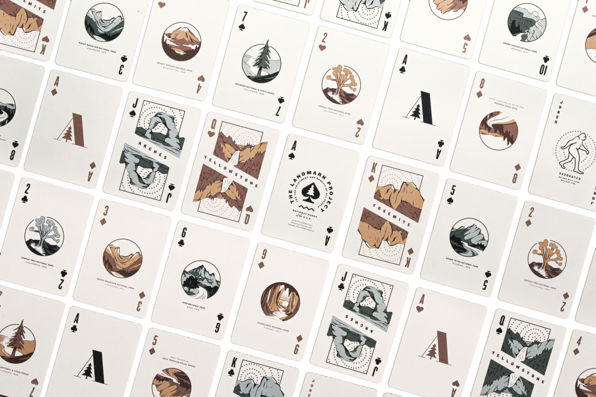 Landmark Project - National Parks Playing Cards