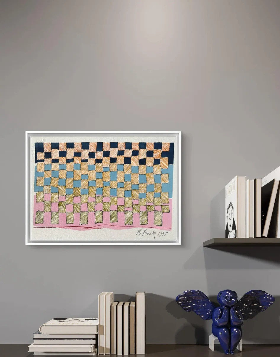 Barbara Beck 1995 Monocopia abstracta sobre papel