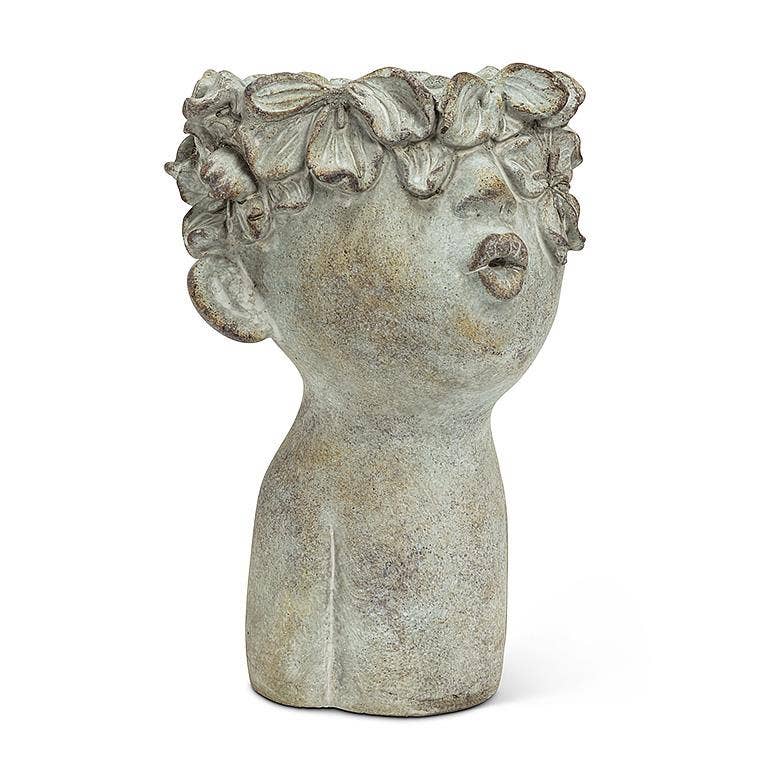 Abbott - Cement Kissing Face Planter: Large (10"H)