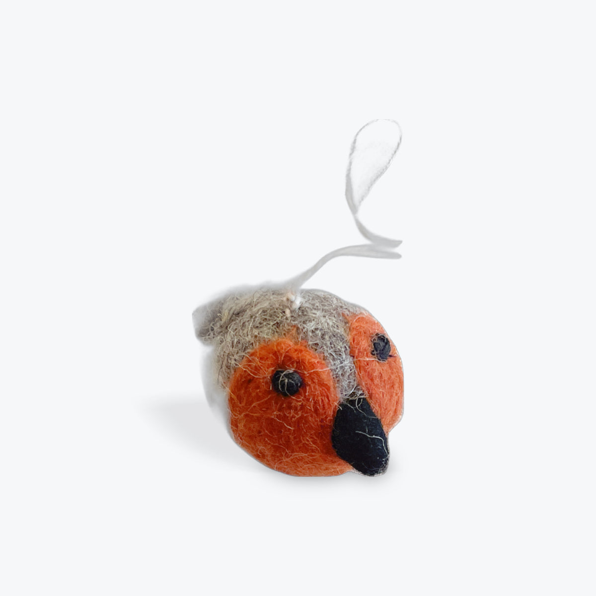 Gry and Sif - Mini Round Rusty Red Bird