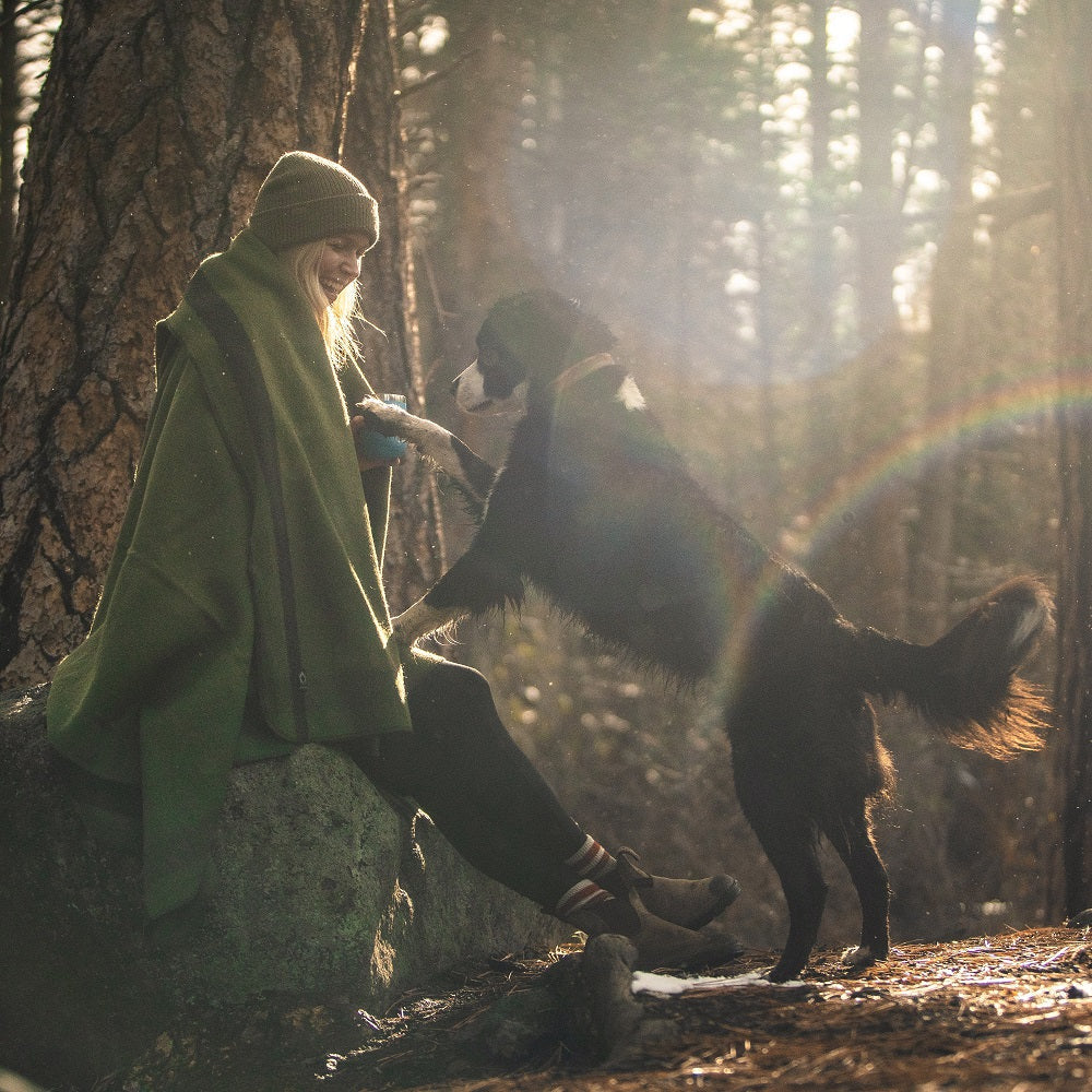 Catskills Wool Blanket - Hunter