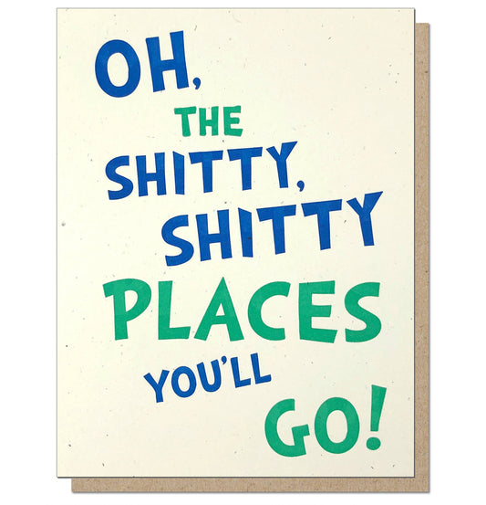 Tarjeta Letterpress - Tarjeta Oh! The Places