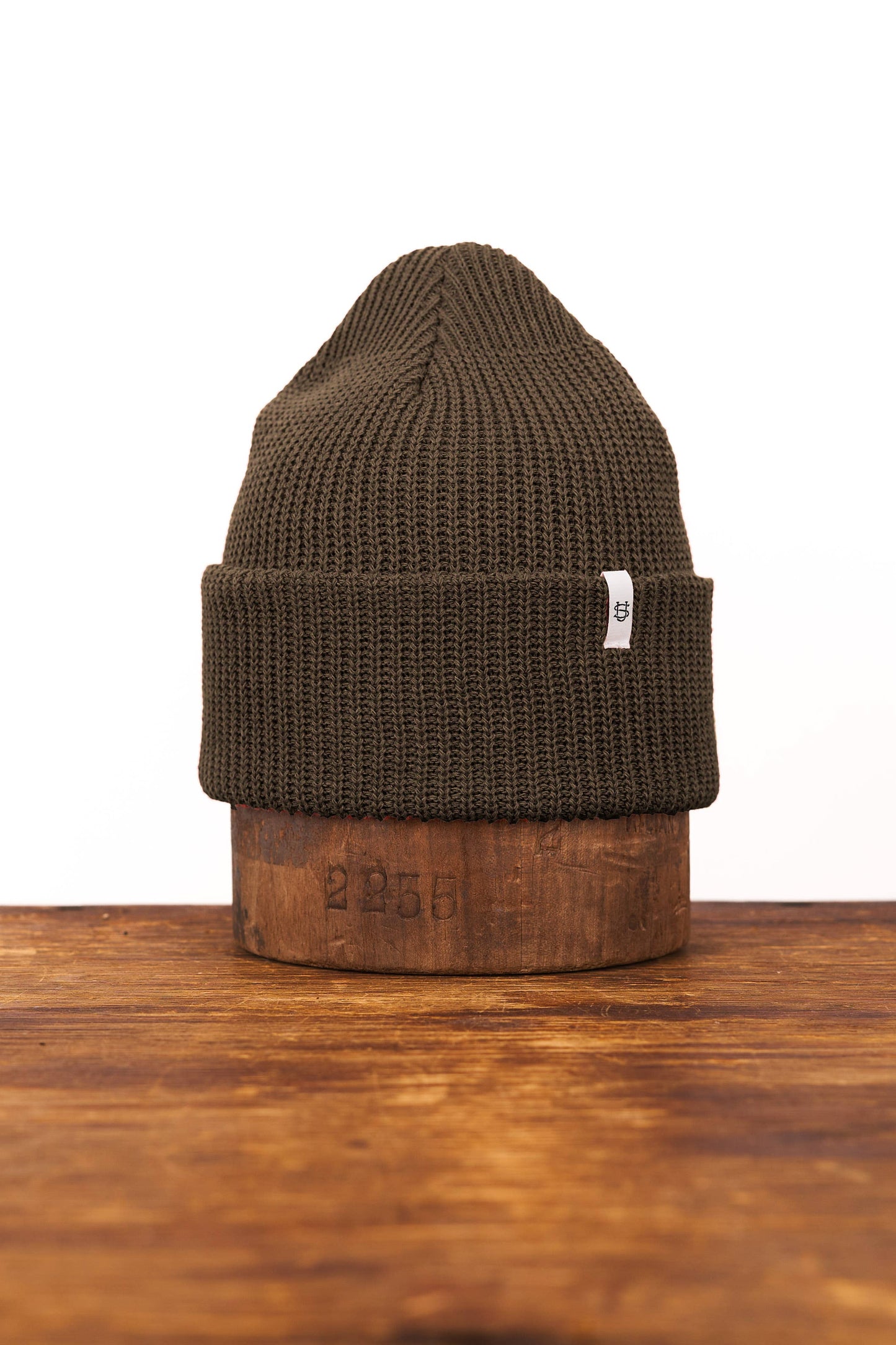 Upstate Stock - Watchcap Olive Drab Upcycled Cotton