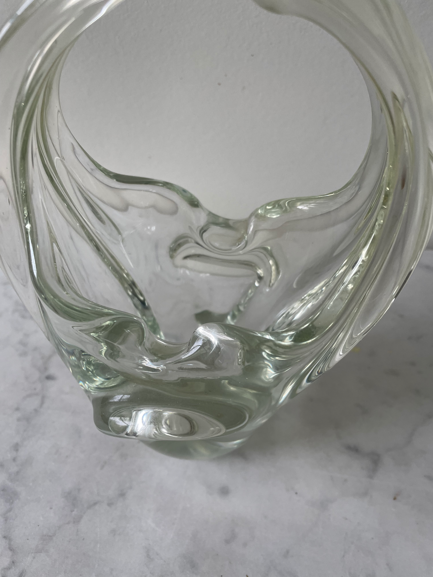 Cenicero de cristal de Murano vintage de mediados de siglo