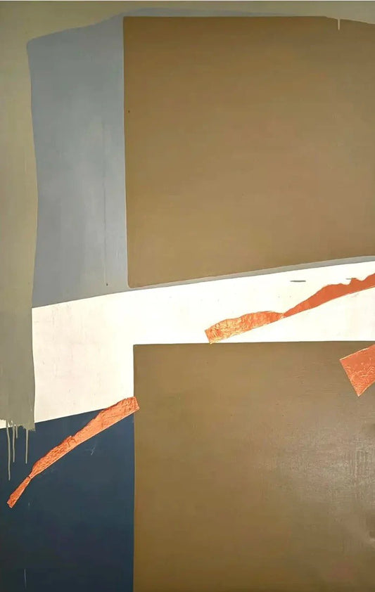 Barbara Beck 1965 Large Scale Abstract Oil Painting on Canvas