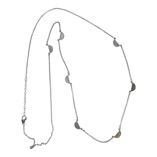 Dyadema Collar de cadena de plata de ley de Italia